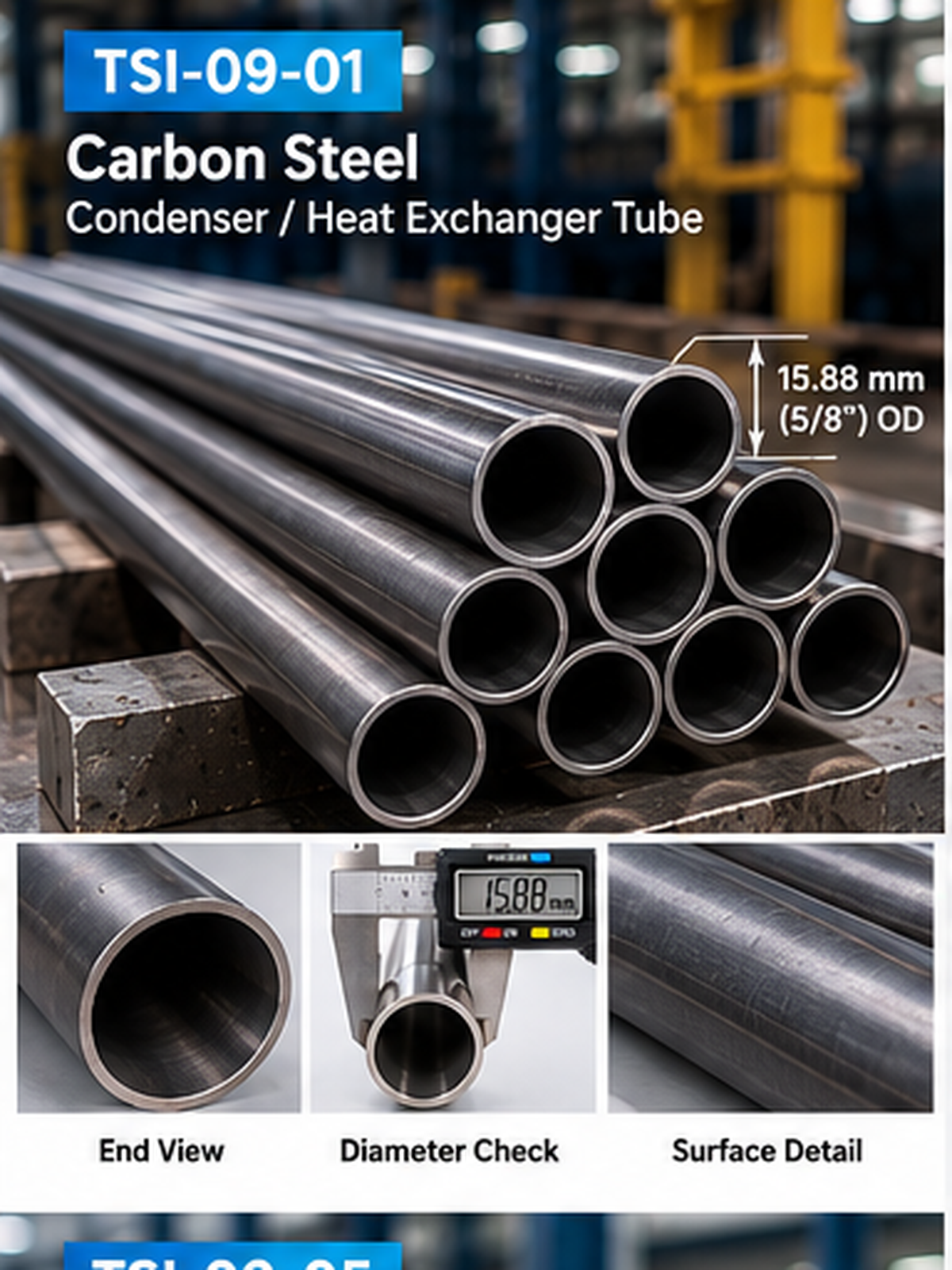 TSI-09-01 Carbon Steel Heat Exchanger Tubing