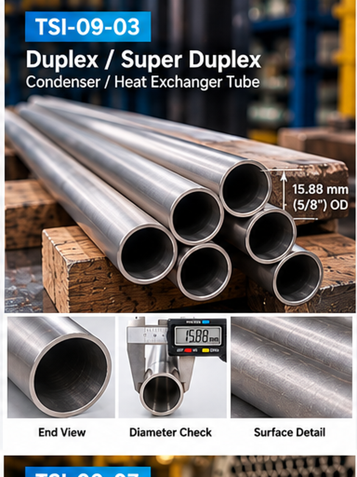 TSI-09-03 Duplex / Super Duplex Heat Exchanger Tubing