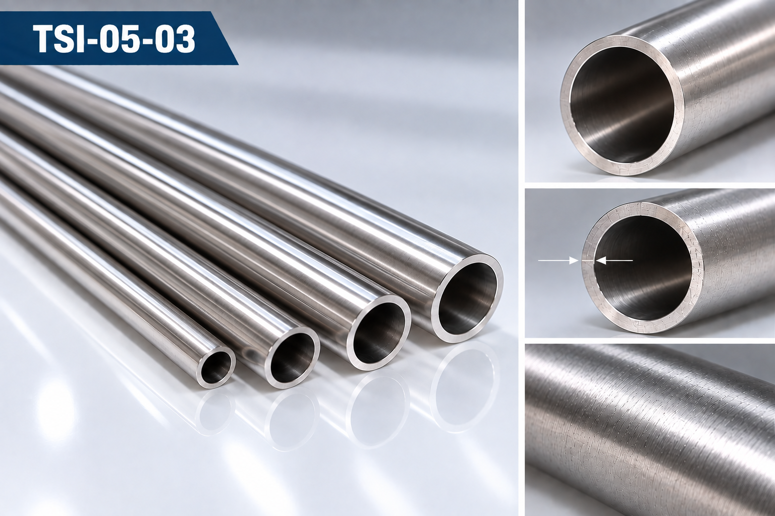 TSI-05-03 304 Stainless Steel Seamless Instrumentation Tubing