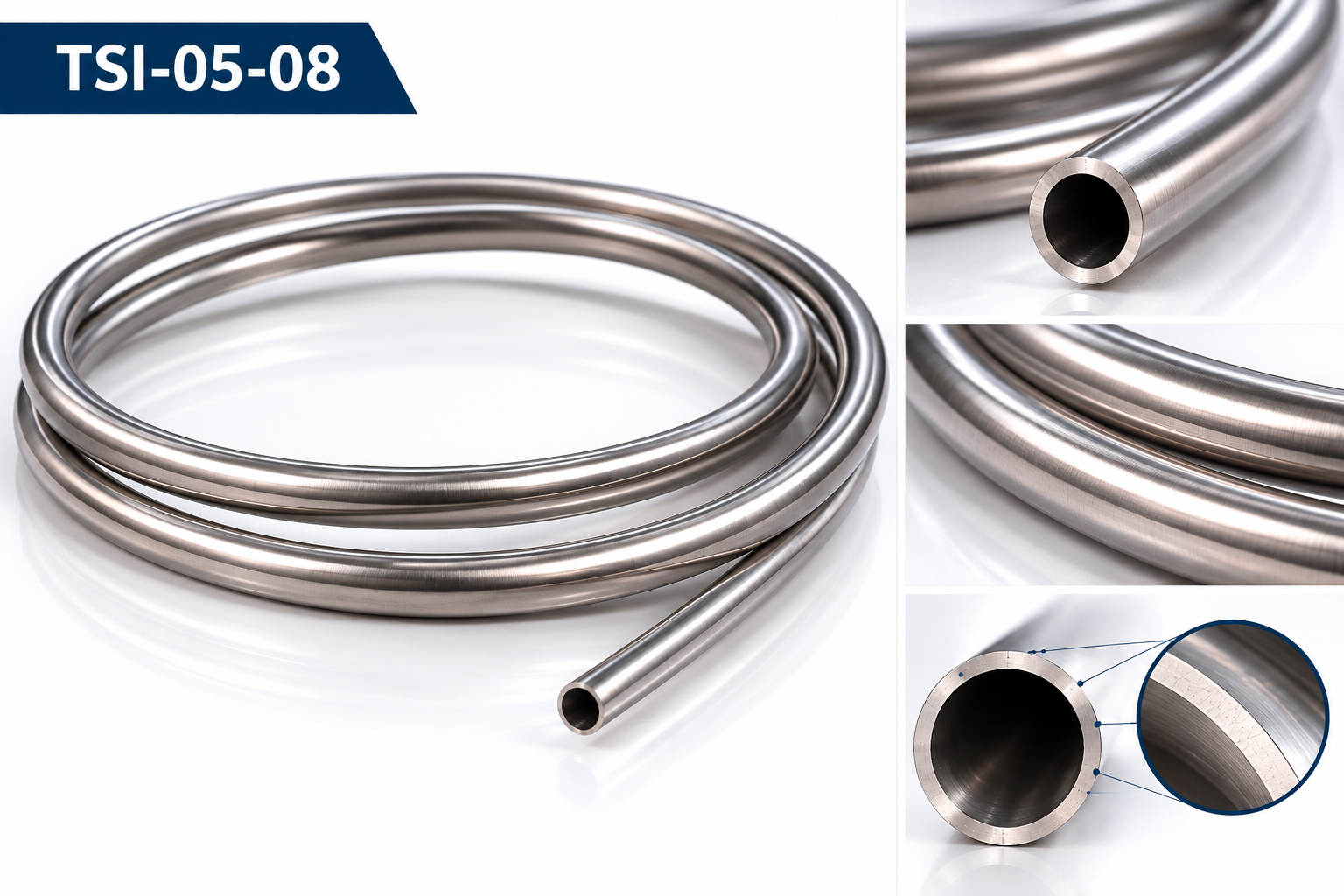 TSI-05-08 Coiled Stainless Steel Instrumentation Tubing